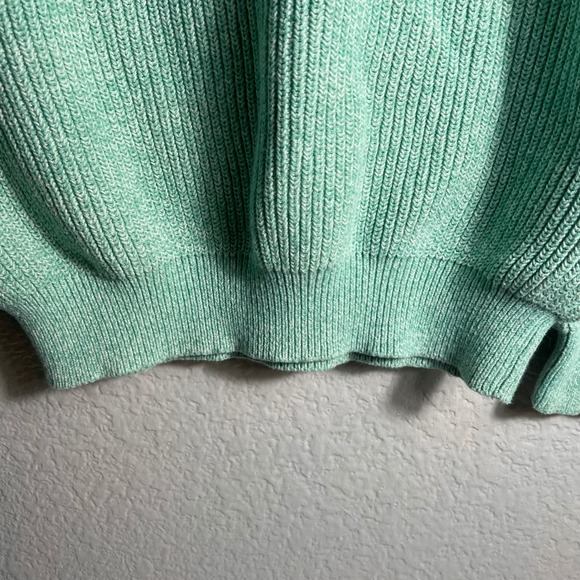 Club Monaco Womens Sweater XL Green Turtleneck Cotton Blend Knitwear - Picture 4 of 8